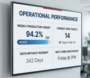 operational performance dashboard